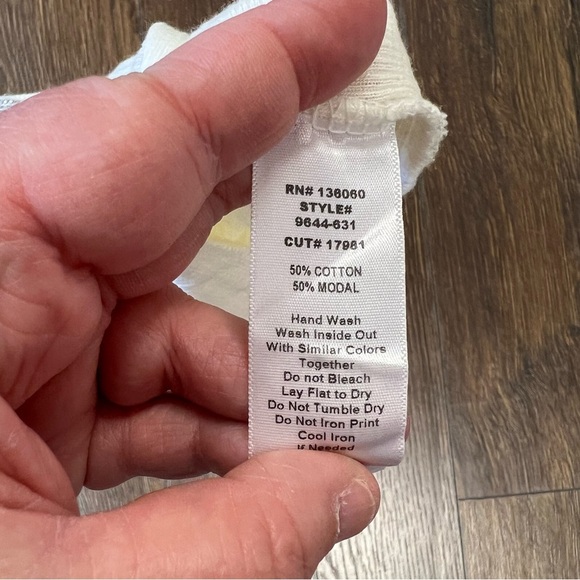 Project social T Here's the Scoop Rib Tee Vintage White SZ XS - Picture 5 of 5